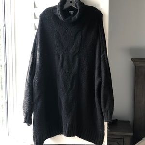 Oversized Turtleneck Tunic